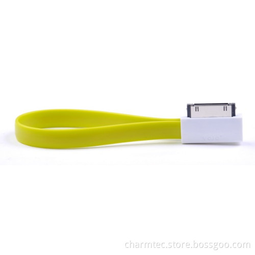 Bracelet Mini Charging Data Sync Cable, USB to Dock for iPhone4/4s Series, Green